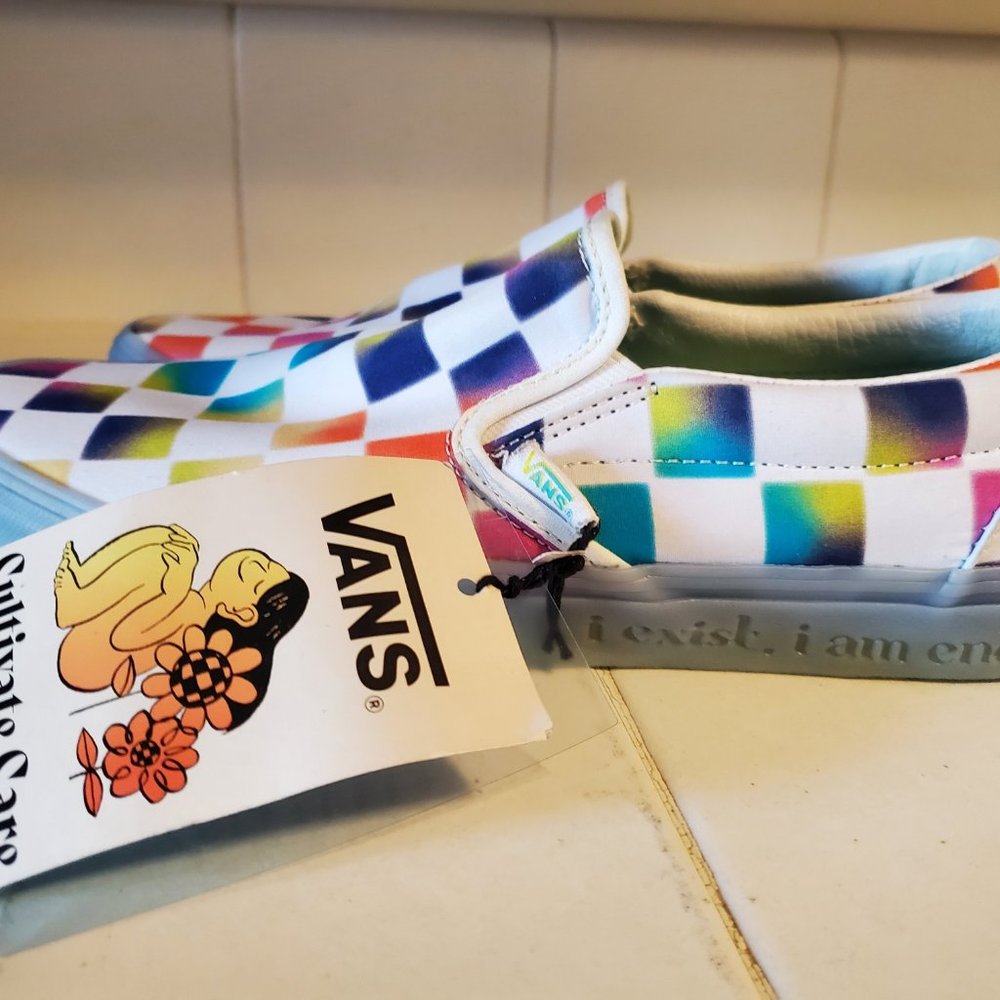 VANS X SLIP-ON CLASSIC CULTIVATE CARE I EXIST SHOES SIZE 9 MENS WOMENS 10.5